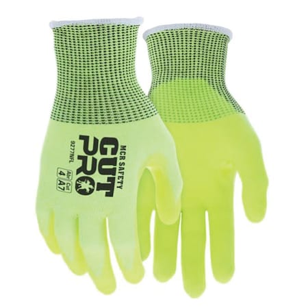 Mcr Safety Cut Pro 13 Gauge Hypermax Shell NFT Coated Hi-Vis Gloves XL 9277NF-XL